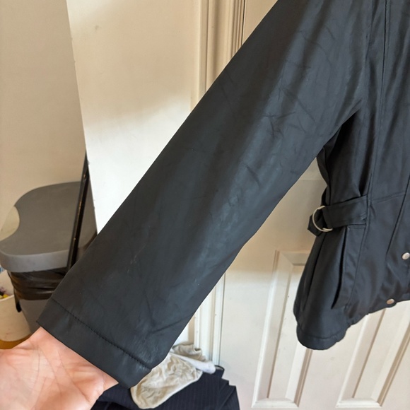 vintage 1990s costa blanca waxy black jacket * accepting offers - Picture 8 of 10